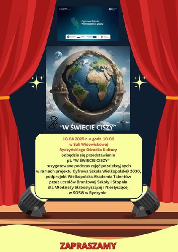 Wielkopolska Akademia Talentów - przygotowania do przedstawienia „W ŚWIECIE CISZY”
